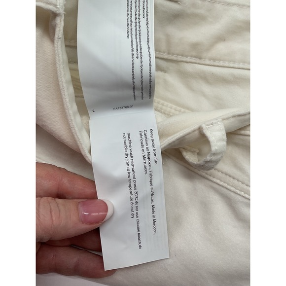 MAC Loves‎ You Slim Velvet Pants Off White Casual Everyday Trousers 38/32 - Picture 5 of 10